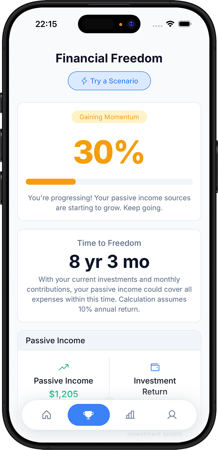 Fincend reports screen